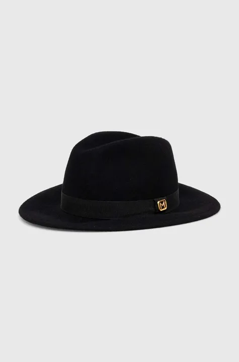 Μάλλινο καπέλο Marella χρώμα: μαύρο