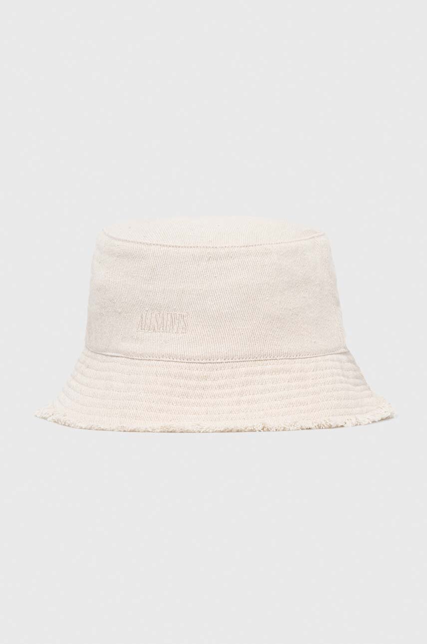Šešir AllSaints boja: bež
