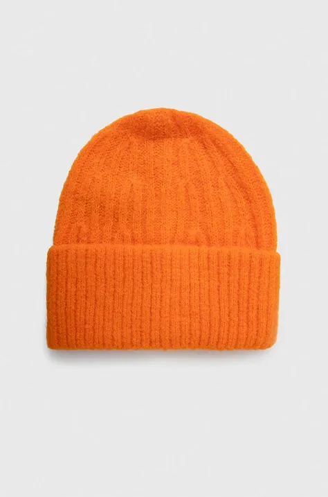 American Vintage berretto in misto lana colore arancione