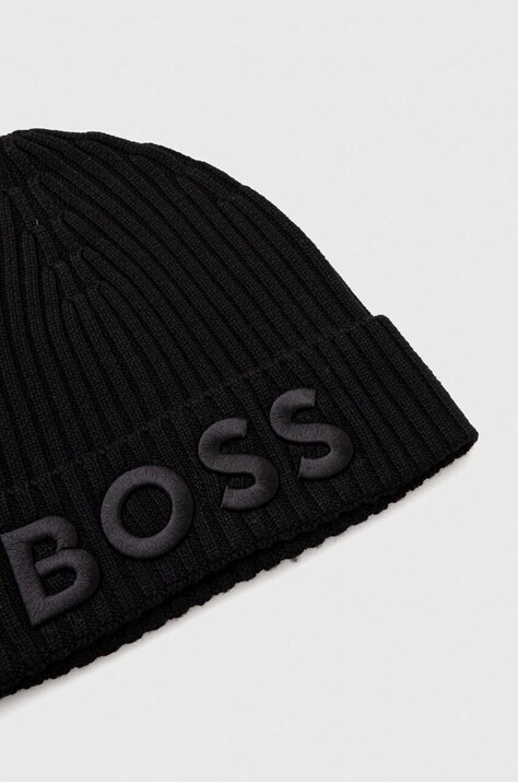 BOSS шапка beanie жіноча вовняна Lara_hat — фото 3