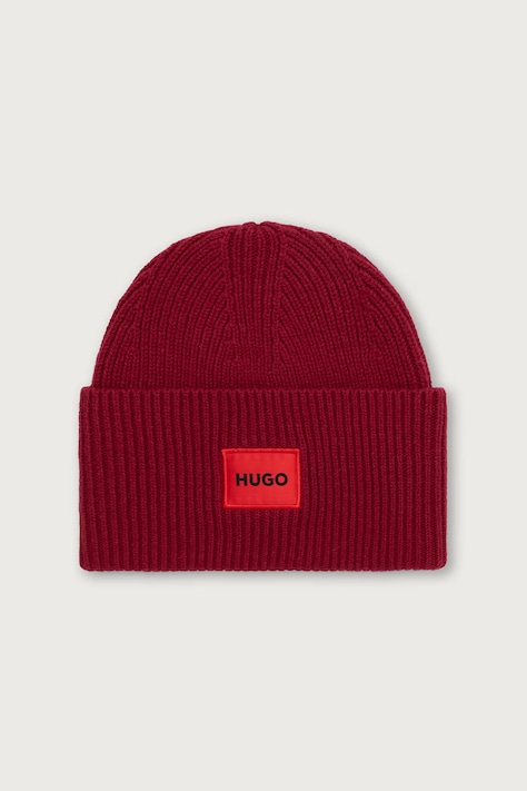HUGO Шапка для женщин с шерстью Saffa_hat красная 50502579