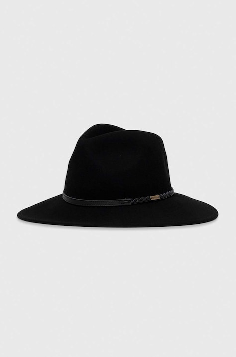 Barbour palarie de lana culoarea negru, de lana