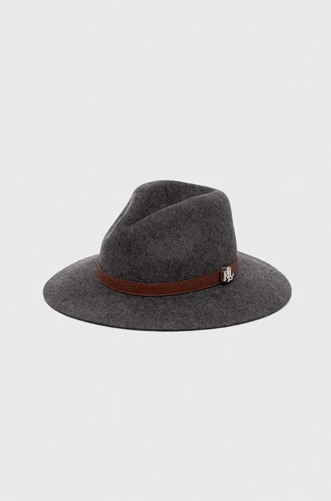 Μάλλινο καπέλο Lauren Ralph Lauren χρώμα: γκρι
