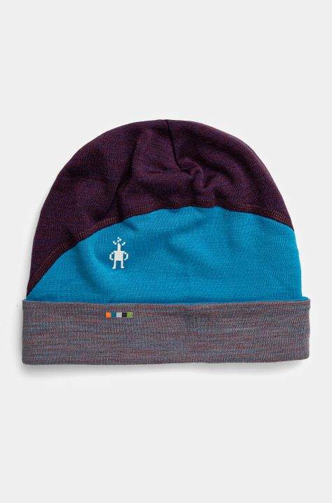 Шапка Smartwool Thermal Merino в лилаво от вълна