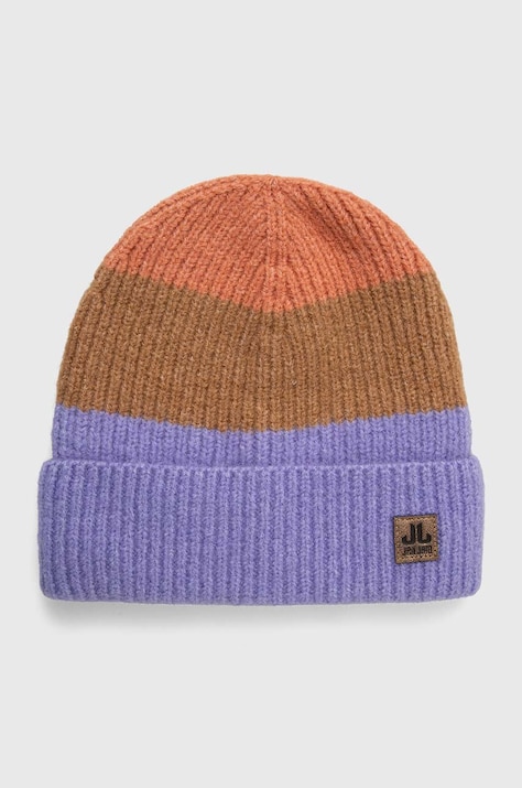 Шапка с примесью шерсти Jail Jam цвет фиолетовый