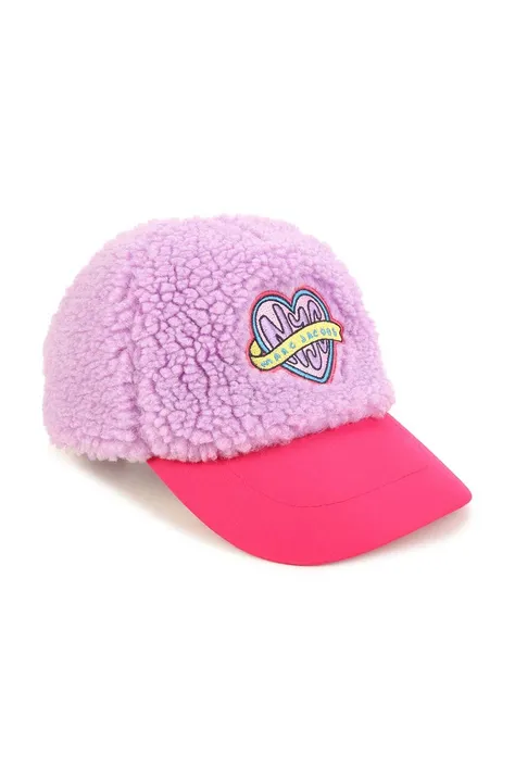 Παιδικό καπέλο μπέιζμπολ Marc Jacobs χρώμα: ροζ