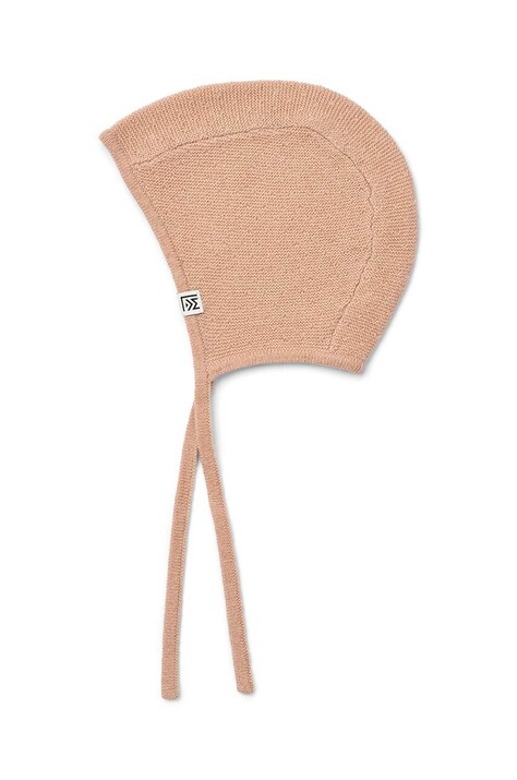 Бебешка шапка Liewood в оранжево с фина плетка