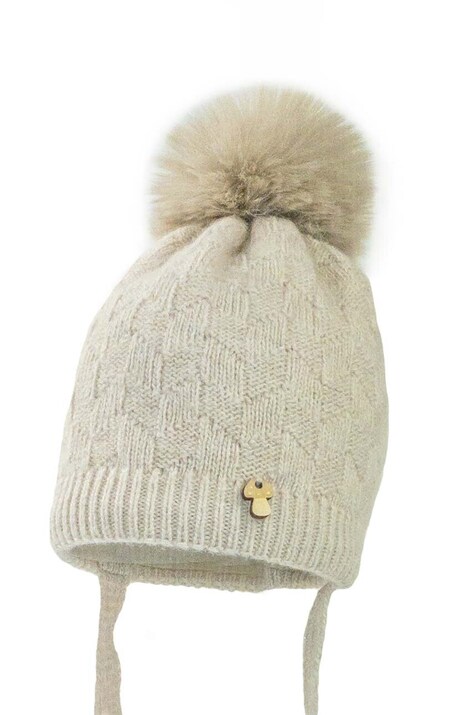 Детска шапка Jamiks MARIVAL в бежово