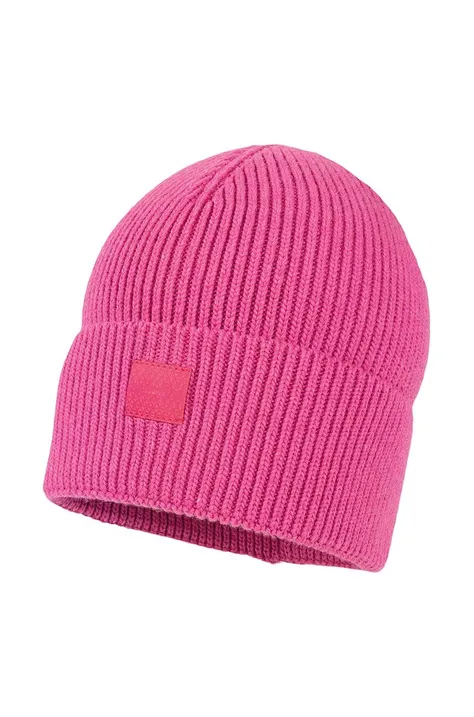 Дитяча шапка Jamiks PAULIN колір рожевий