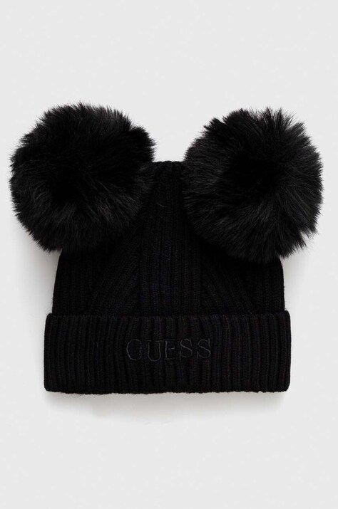Guess caciula copii culoarea negru, din tesatura neteda
