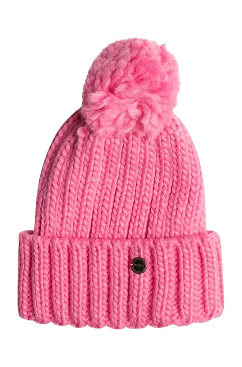 Дитяча шапка Roxy TRAFFIC JAM HDWR колір рожевий
