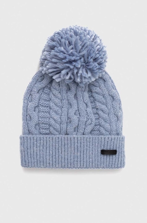 Pepe Jeans czapka dziecięca kolor niebieski z grubej dzianiny