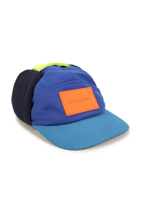 Детская кепка Marc Jacobs цвет синий с аппликацией