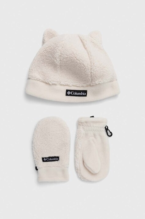 Детская шапка и перчатки Columbia Youth Rugged Ridge Beani цвет бежевый