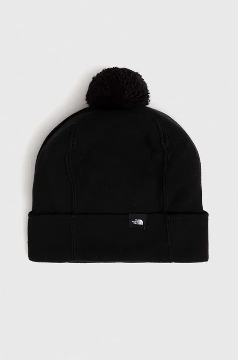 The North Face czapka dziecięca GLACIER BEANIE kolor czarny z cienkiej dzianiny