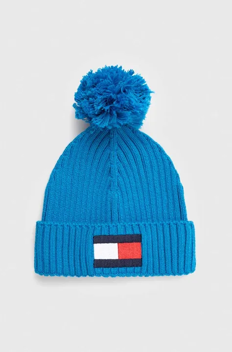 Tommy Hilfiger czapka dziecięca kolor niebieski