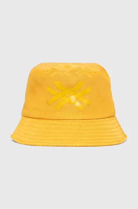 United Colors of Benetton kapelusz dziecięcy kolor żółty