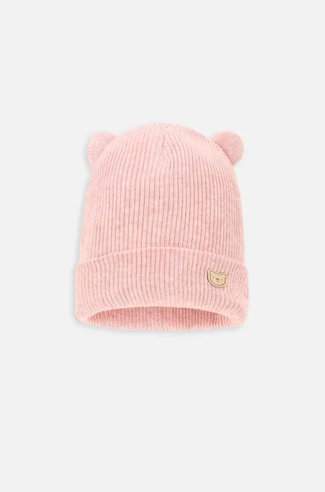 Coccodrillo czapka dziecięca kolor różowy