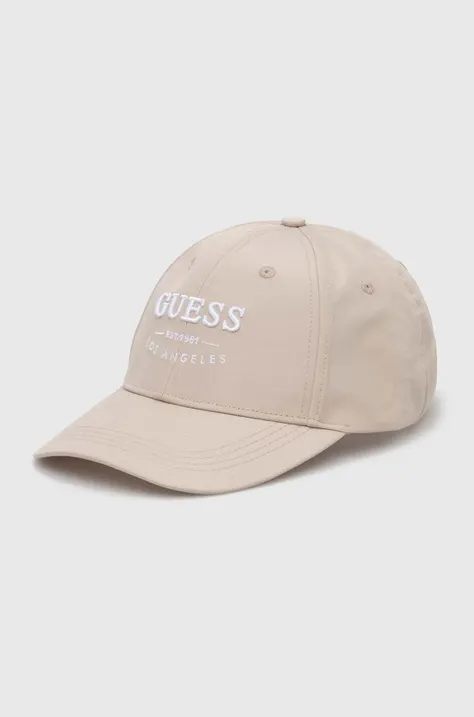 Καπέλο Guess χρώμα: μπεζ