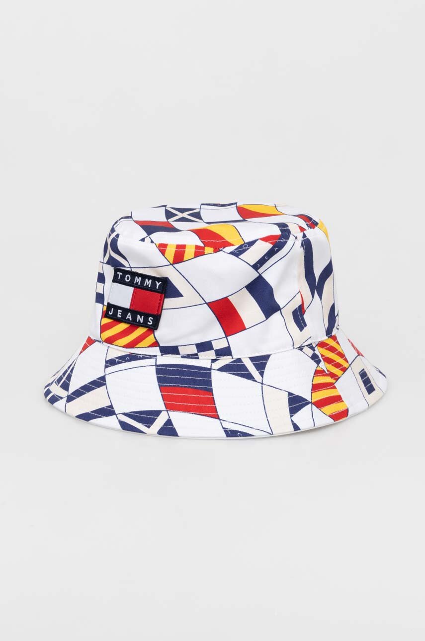 Tommy Jeans kapelusz bawełniany kolor niebieski bawełniany