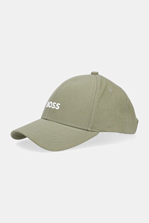 Хлопковая кепка BOSS цвет чёрный с аппликацией 50495121