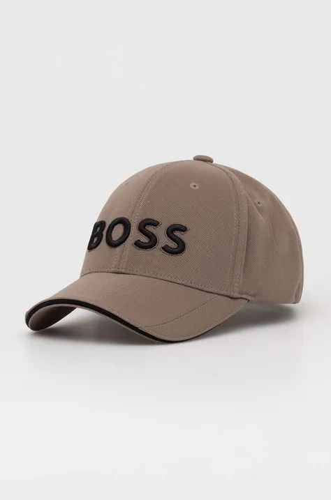Kapa s šiltom Boss Green črna barva