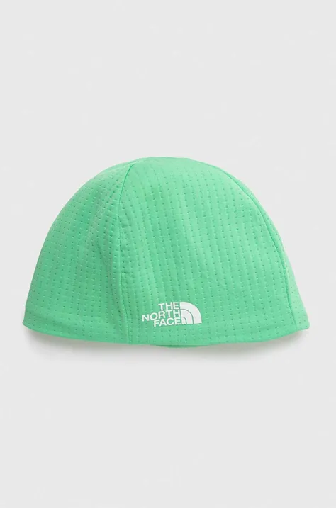 The North Face czapka DotKnit kolor zielony z cienkiej dzianiny
