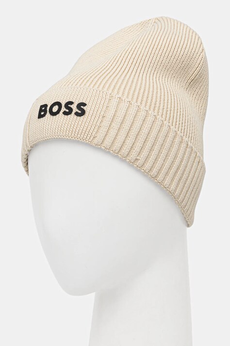 BOSS Green czapka z wełną BOSS GREEN kolor biały 50499423
