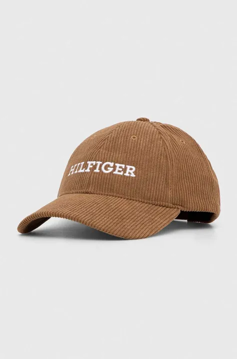 Καπέλο Tommy Hilfiger χρώμα: καφέ