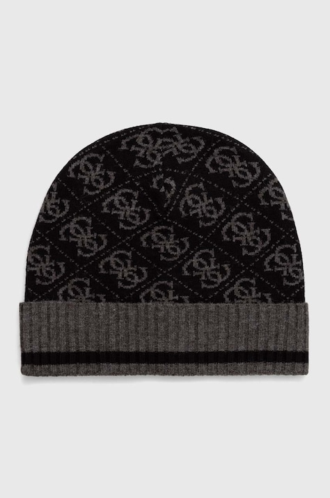 Guess caciula culoarea negru