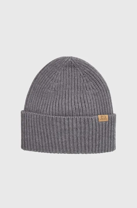 Woolrich wool beanie gray color