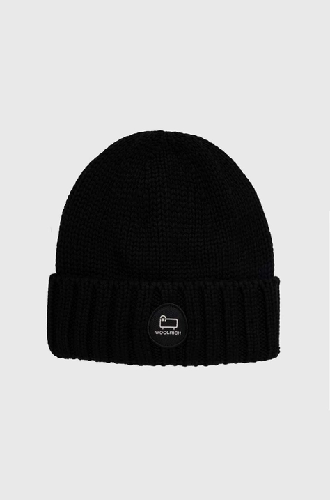 Woolrich wool beanie black color