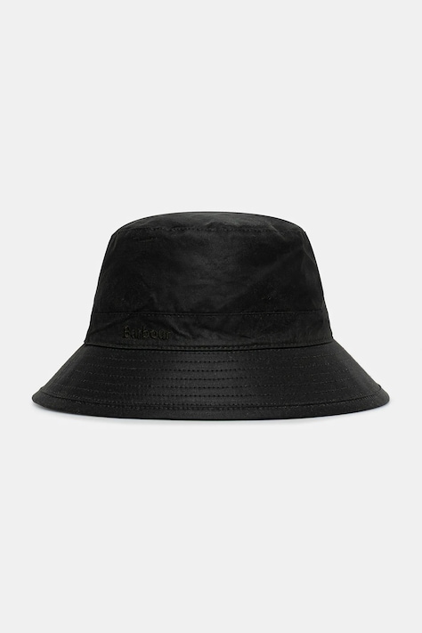 Шляпа из хлопка Barbour Wax Sports цвет чёрный хлопковая MHA0001