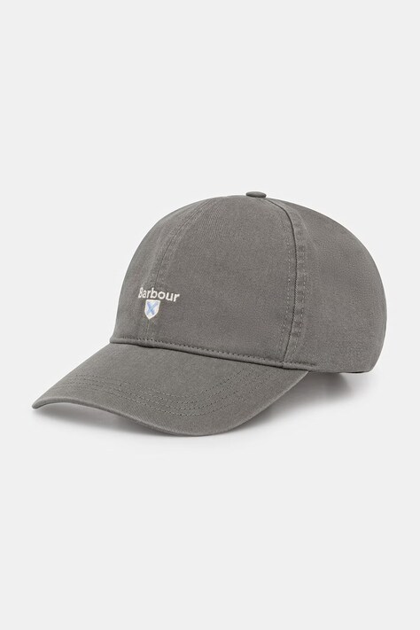 Barbour czapka bejsbolówka męska bawełniana zielona MHA0274