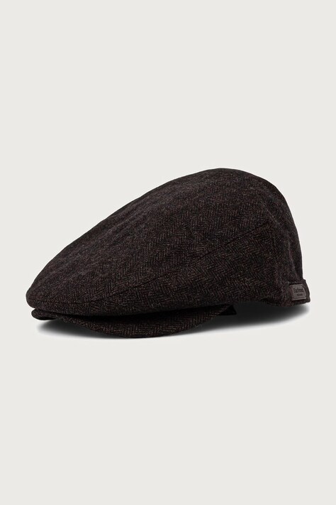 Barbour Kaszkiet męski z wełną brązowy MHA0483