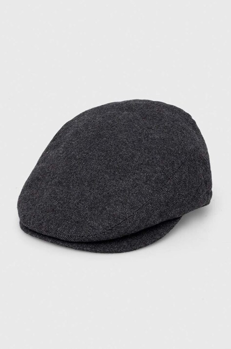 Barbour bereta de lana culoarea gri, de lana