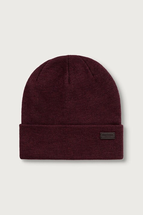 Barbour Czapka męska bordowa MHA0820