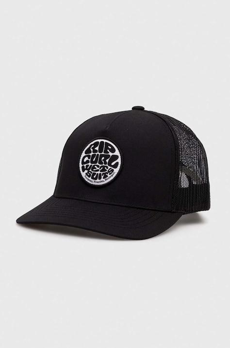 Кепка Rip Curl колір чорний з аплікацією