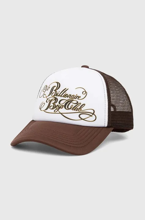 Kapa sa šiltom Billionaire Boys Club boja: smeđa, s tiskom