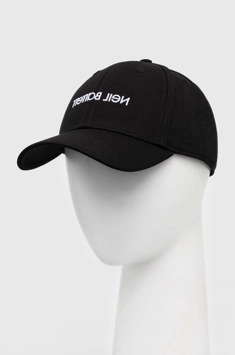 Kšiltovka Neil Barett LOGO CAP černá barva, s aplikací, PBCP320C.C9503.524