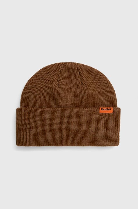 Čepice Butter Goods Tall Wharfie Beanie hnědá barva, BGQ3235803