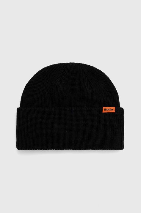 Καπέλο Butter Goods Tall Wharfie Beanie χρώμα: μαύρο, BGQ3235801