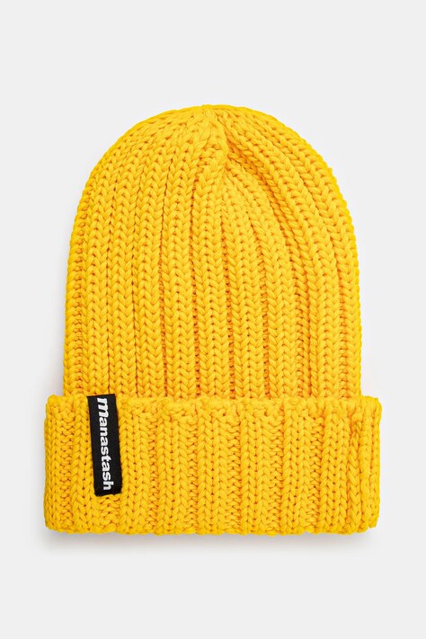 Manastash căciulă 90''S Logo Beanie Ii culoarea verde, din tricot gros, 7923974005