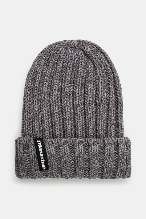 Kapa Manastash 90'S Logo Beanie Ii boja: siva, od debelog pletiva, 7923974005