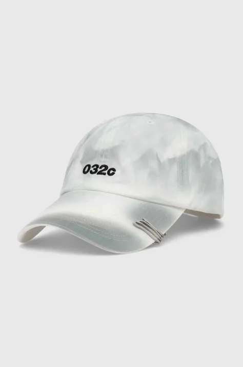 Памучна шапка с козирка 032C Fixed Point Cap в сиво с десен FW23-A-0040