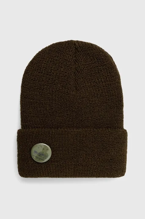 Шерстяная шапка Engineered Garments Watch Cap цвет зелёный шерсть 23F1H037.R01