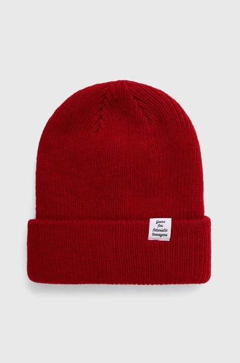 Kapa Human Made Classic Beanie boja: crvena, od tanke pletenine, HM26GD020