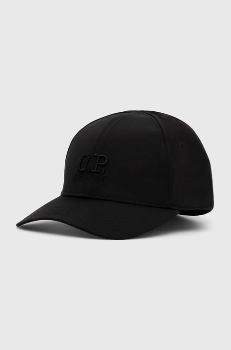 Καπέλο C.P. Company Baseball Cap χρώμα: μαύρο, 15CMAC146A005904A