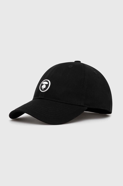 AAPE cotton baseball cap Cotton black color ACP4865