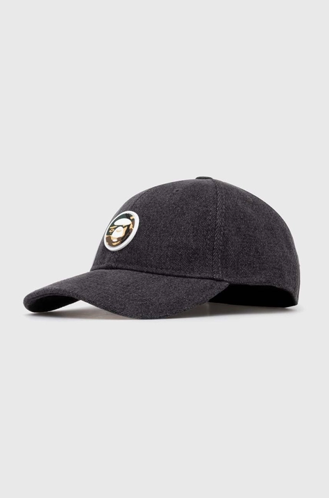 AAPE cotton baseball cap Cotton Denim black color ACP5222